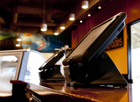 Touchscreen Register for Restaurant